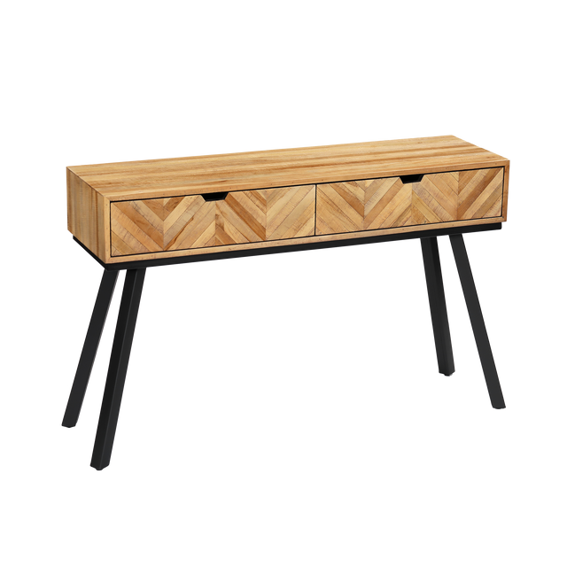 4MURS Console FARROW coloris Teck naturel