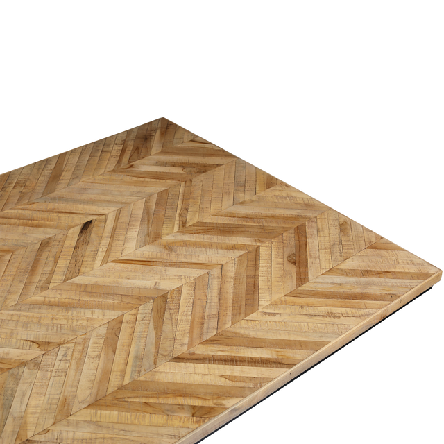 Table de salle à manger FARROW Teck naturel 100 x 220 cm