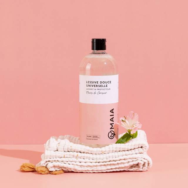 MAIA Lessive DOUCE UNIVERSELLE FLEUR DE CERISIER corail