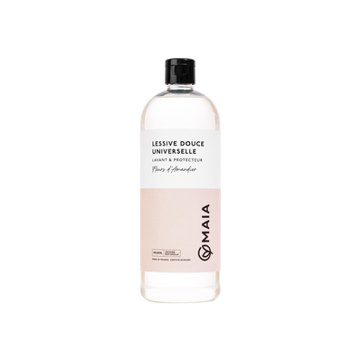MAIA Lessive Douce universelle fleur d'amandier Rose clair 1L