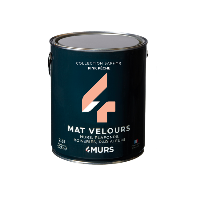 Saphyr Peinture Peinture Pink pêche Satiné 2,5 L