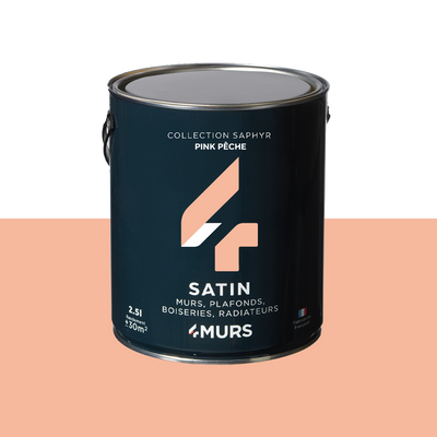 SAPHYR Peinture Saphyr Pink pêche Satiné 2,5L