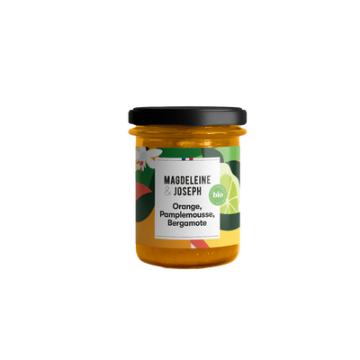 MAGDELEINE ET JOSEPH Confiture Orange, pamplemousse,bergamote 240G