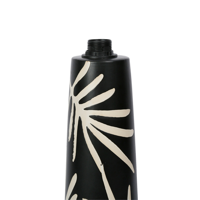 Lampe à poser ARTY FOLK coloris noir et blanc 40 x 13 cm