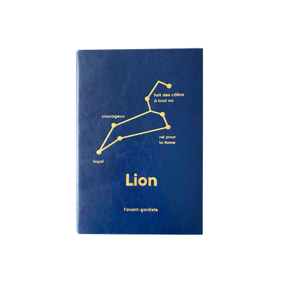 L'AVANT GARDISTE Carnet Astro lion Bleu