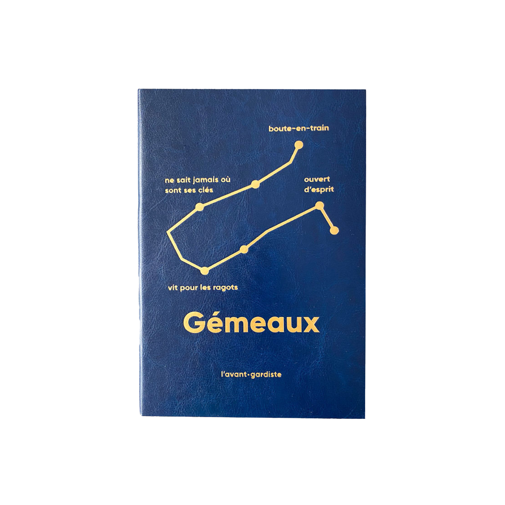 L'AVANT GARDISTE Carnet Astro gémeaux Bleu