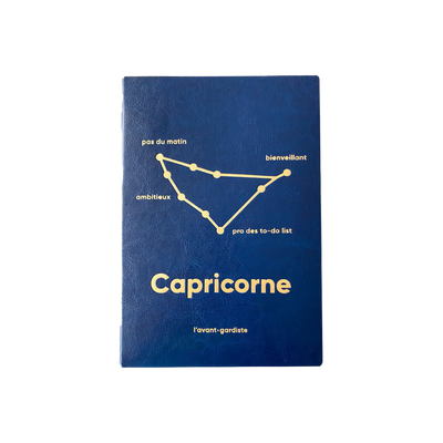 L'AVANT GARDISTE Carnet Astro capricorne Bleu