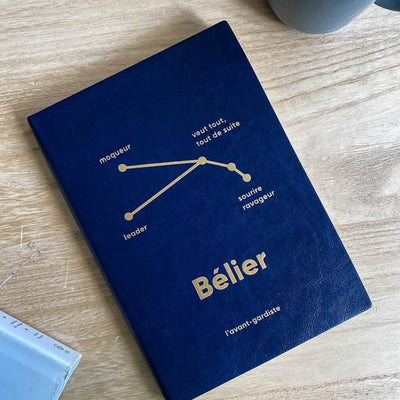 L'AVANT GARDISTE Carnet Astro belier Bleu