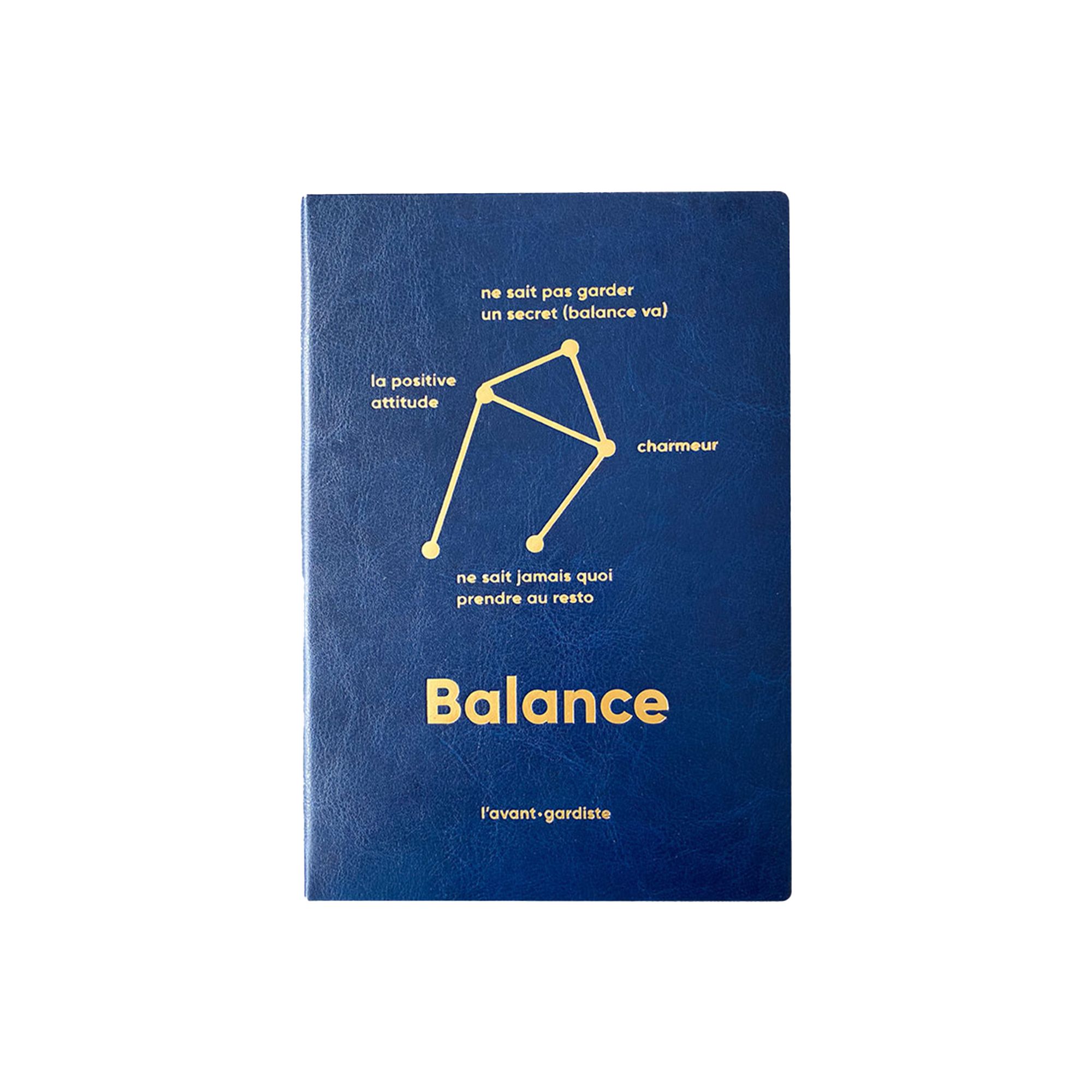 L'AVANT GARDISTE Carnet Astro balance Bleu