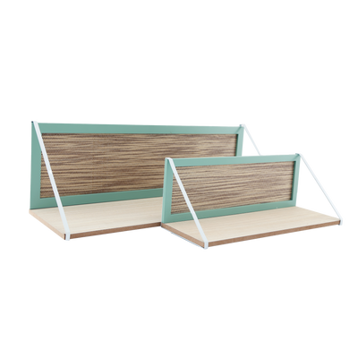 Etagère murale en bois Noma Vert d'eau