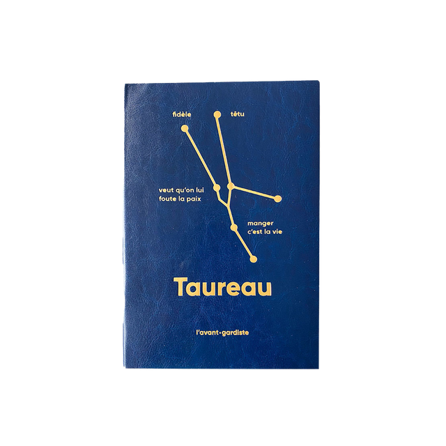 L'AVANT GARDISTE Carnet ASTRO TAUREAU coloris bleu