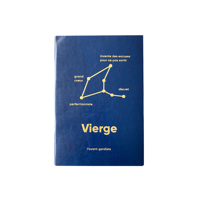 L'AVANT GARDISTE Carnet ASTRO VIERGE coloris bleu