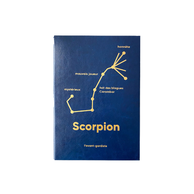 L'AVANT GARDISTE Carnet Astro scorpion Bleu