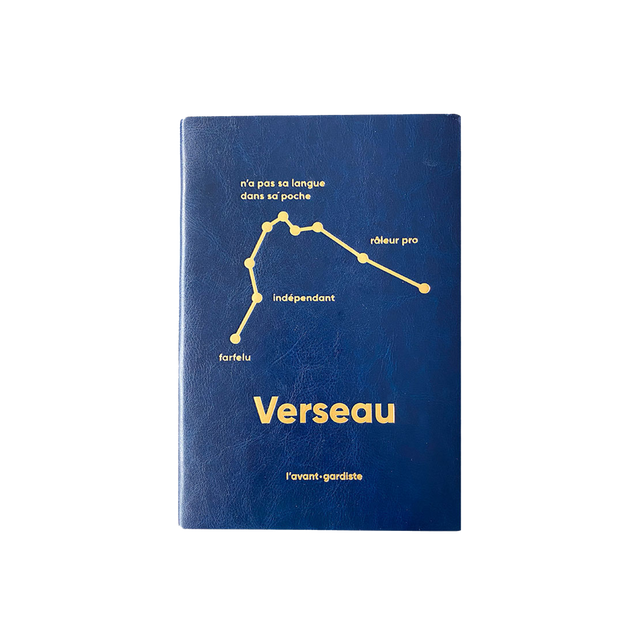 L'AVANT GARDISTE Carnet ASTRO VERSEAU coloris bleu
