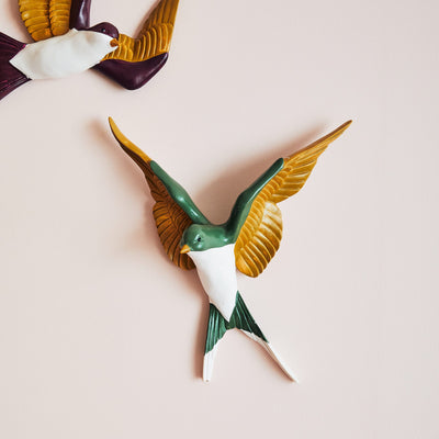 AMADEUS CADES Déco murale Muriel Vert / jaune / blanc