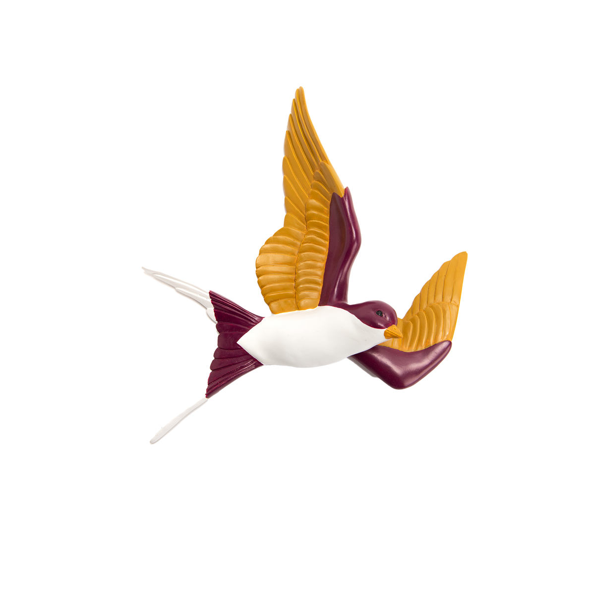 AMADEUS CADES Déco murale Adele Jaune / blanc / bordeaux