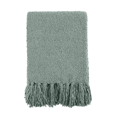 4MURS Plaid franges Tulu Vert jade