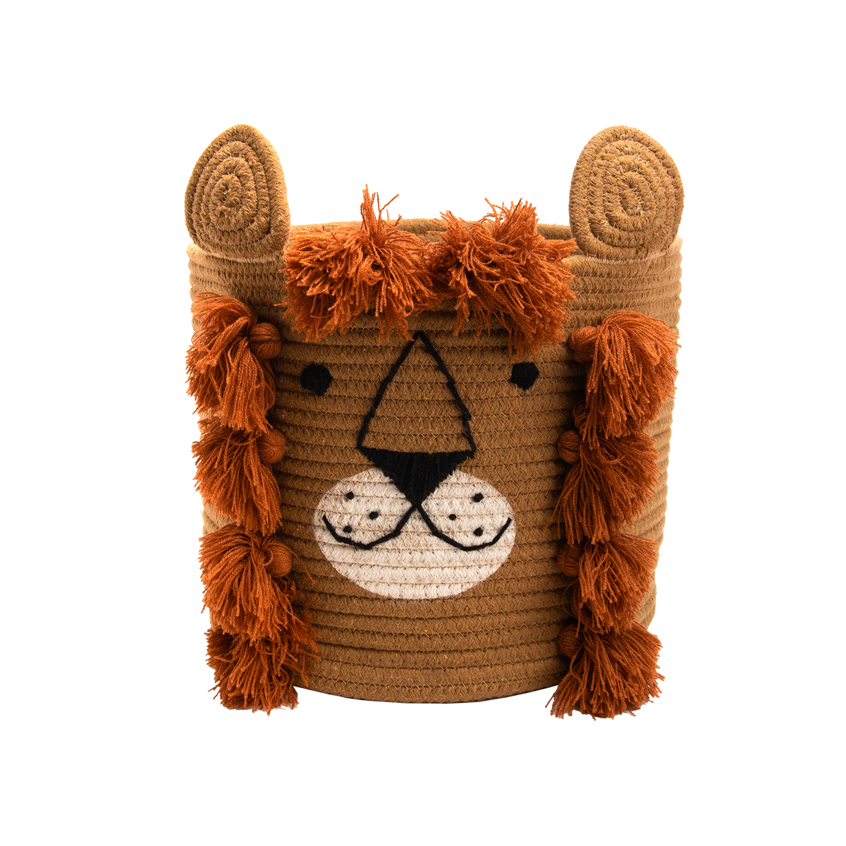 AMADEUS CADES Panier de rangement Lion Marron, orange