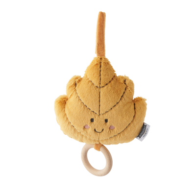 AMADEUS CADES Peluche musicale Feuille Jaune