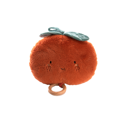 AMADEUS CADES Peluche musicale Solange l'orange Orange