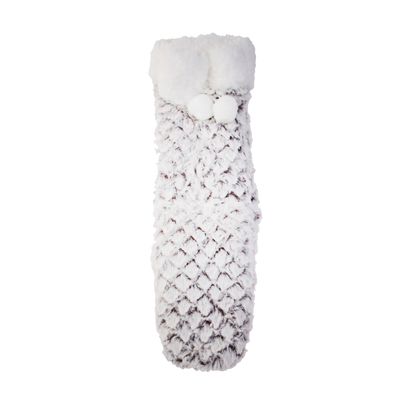 Chaussettes Fourrure Gris