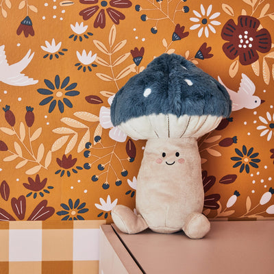 AMADEUS CADES Peluche Champignon leon Bleu et beige
