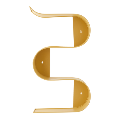 Etagère murale métallique Elly Moutarde