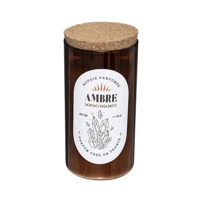 Bougie parfumée Sélini Brun Ambre 230G