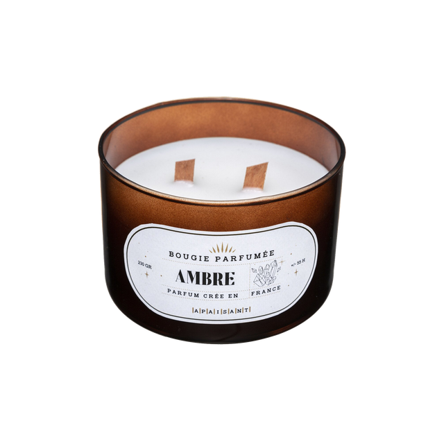 Bougie parfumée SÉLINI AMBRE diamètre 12 cm