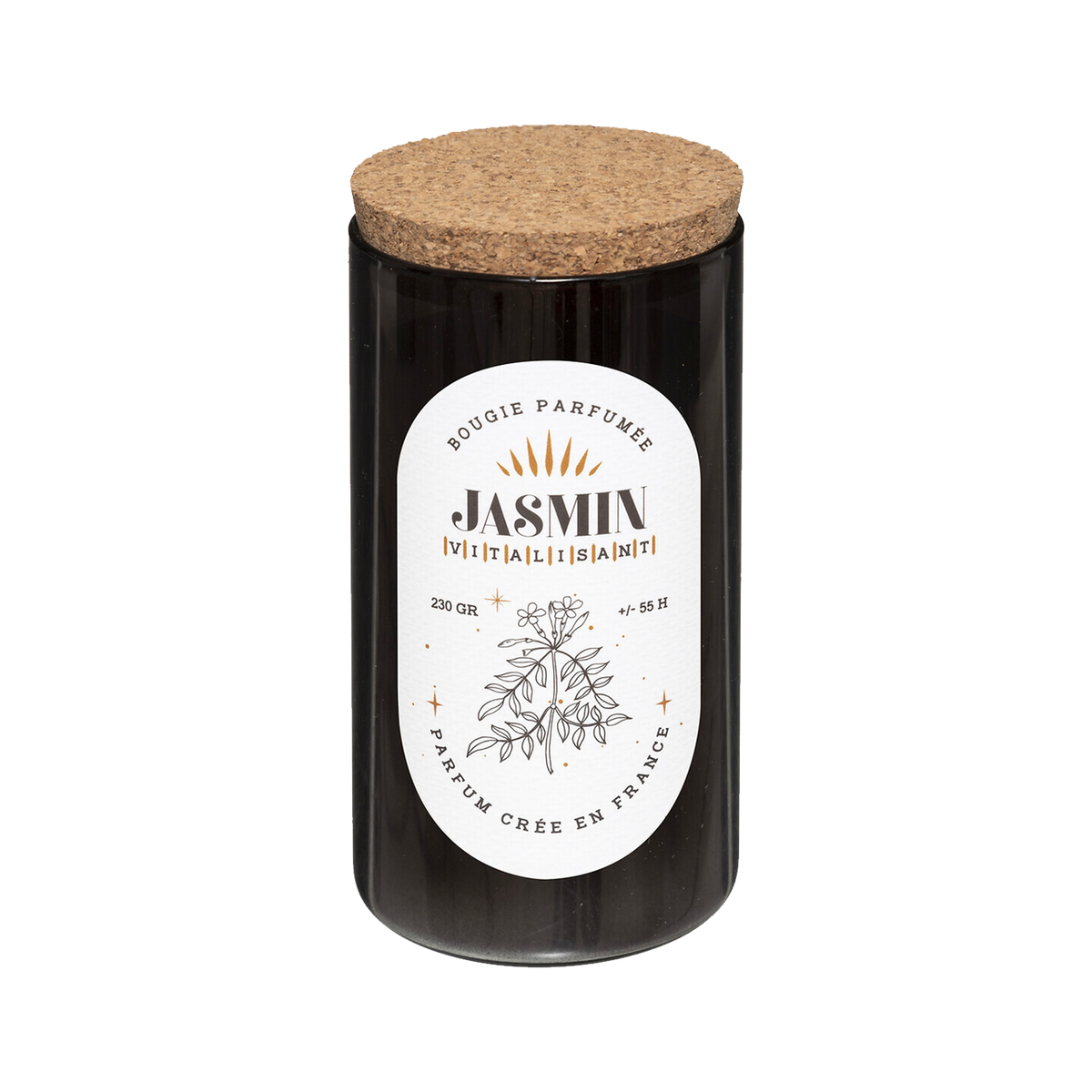 Bougie parfumée Sélini Noir Jasmin 230G