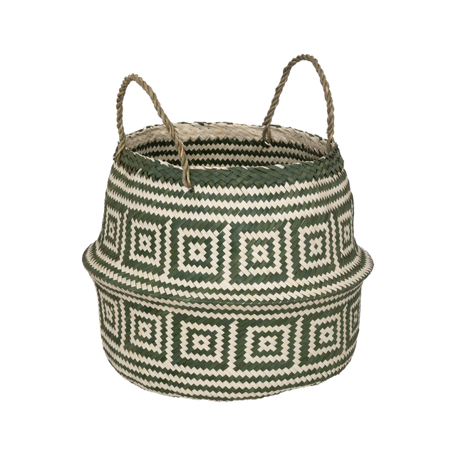 Panier INGO coloris Beige/Vert