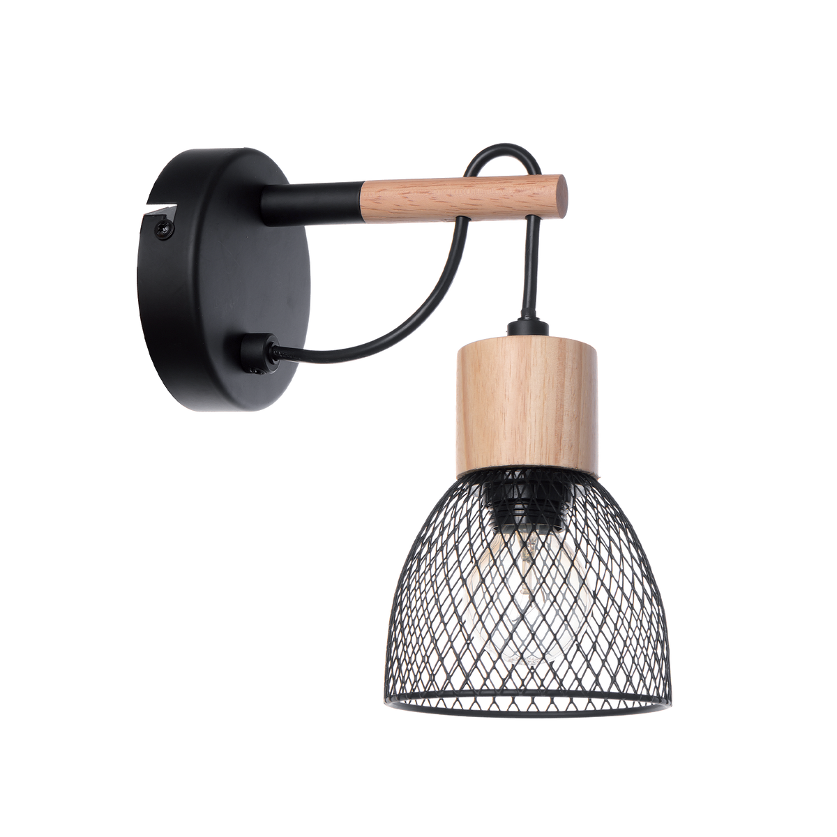 Applique murale Bedwood Noir et brun