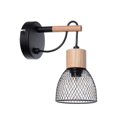 Applique murale Bedwood Noir et brun