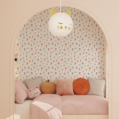 4MURS Papier peint intissé Lyse Multicolore