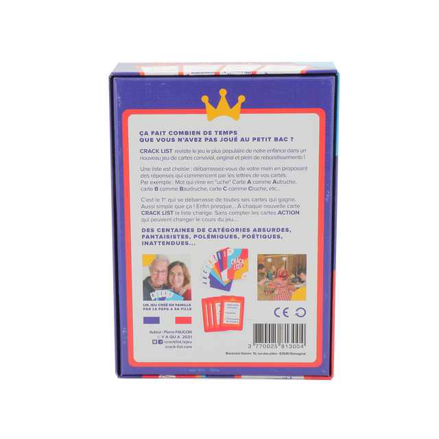 Jeu de société CRACK LIST
