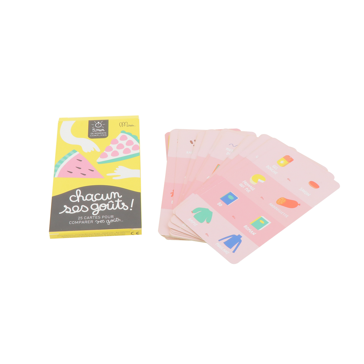 MINUS Jeu de discussion Chacun ses gouts Jaune