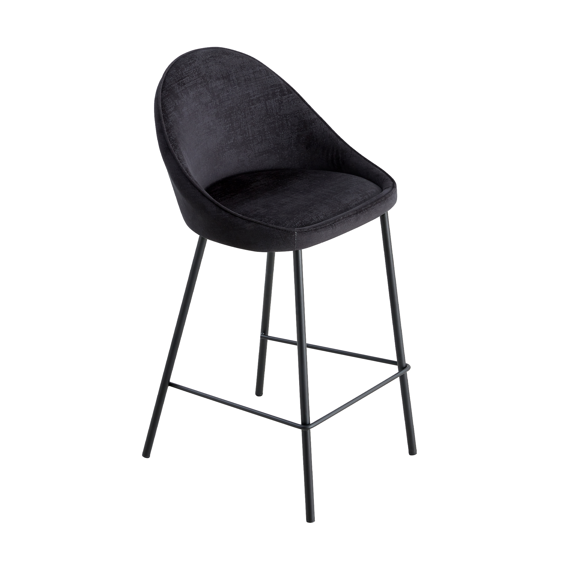 4MURS Tabouret de plan de travail Caitlyne Noir