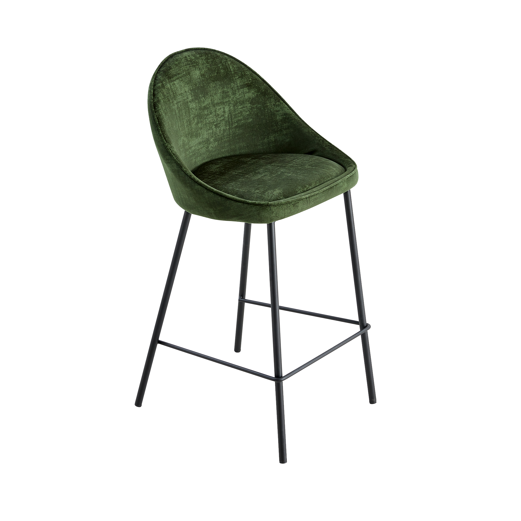 4MURS Tabouret de plan de travail Caitlyne Vert émeraude