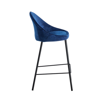 4MURS Tabouret de plan de travail Caitlyne Bleu nuit