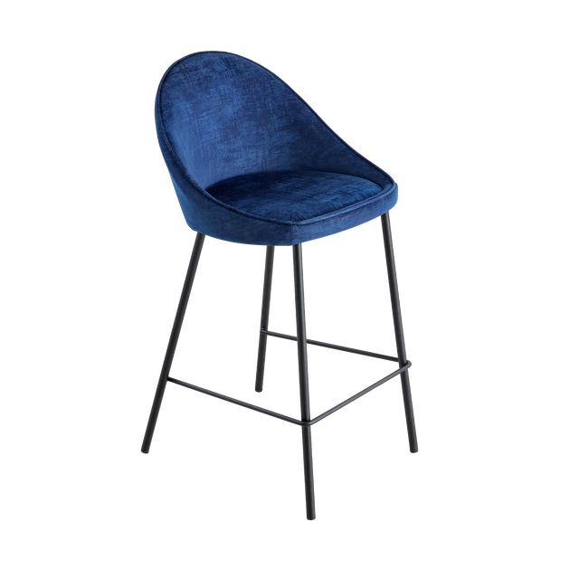 4MURS Tabouret de plan de travail CAITLYNE bleu nuit