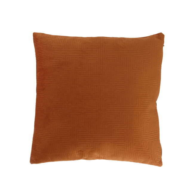 Coussin ADONIS coloris terracotta 45 x 45 cm