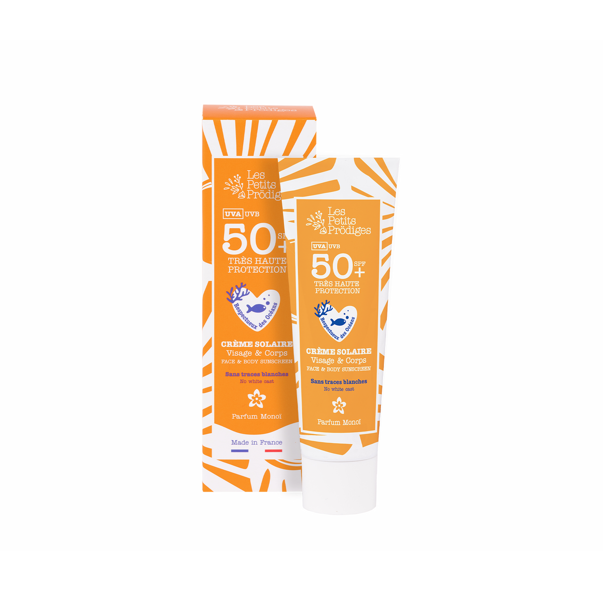 LES PETITS PRÖDIGES Soin corps Crème solaire spf50+ Orange Monoi 50ML