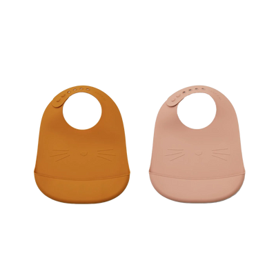 LIEWOOD Bavoir Tilda Rose/jaune moutarde