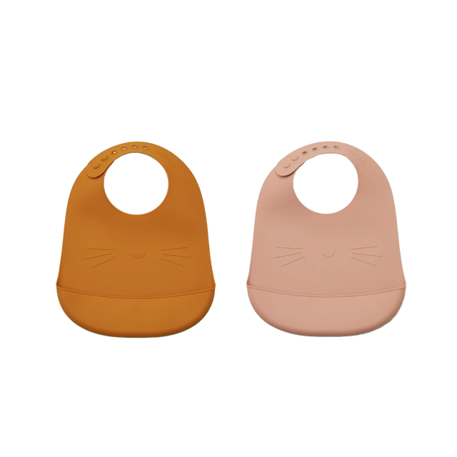 LIEWOOD Bavoir TILDA coloris Rose/Jaune Moutarde