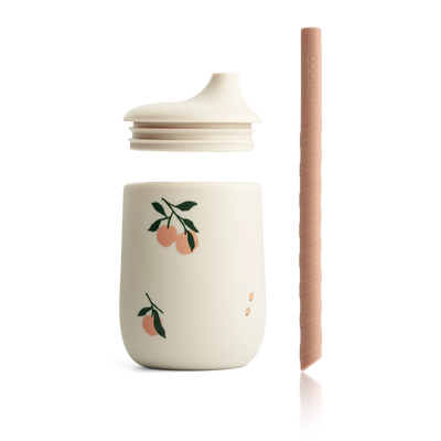 LIEWOOD Gobelet Ellis Blanc/pêche 230ML