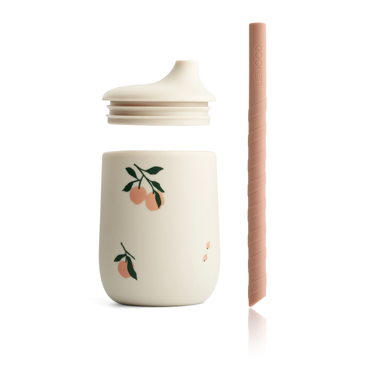 LIEWOOD Gobelet Ellis Blanc/pêche 230ML