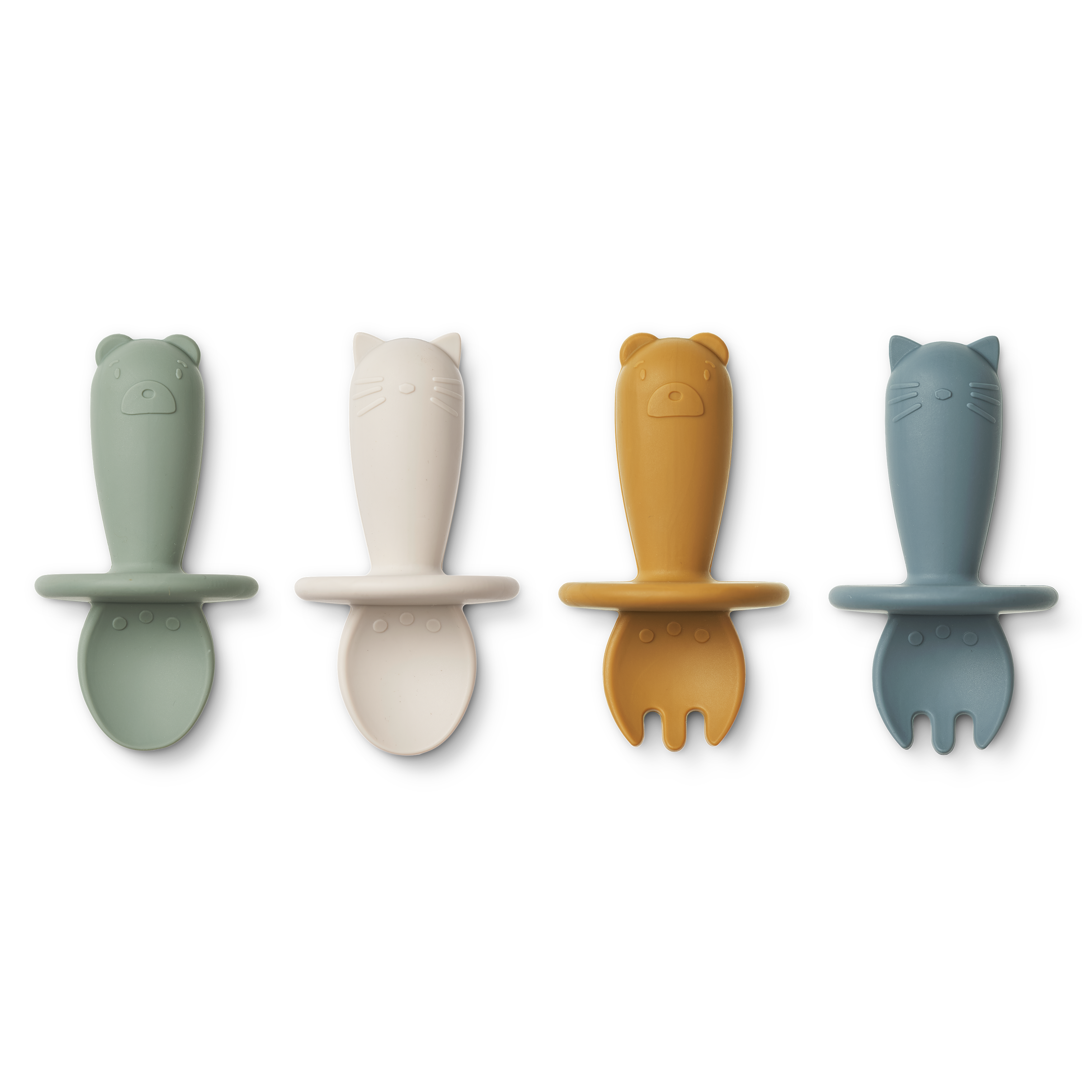 LIEWOOD Coffret couverts bébé Animaux Bleu/vert/blanc/jaune