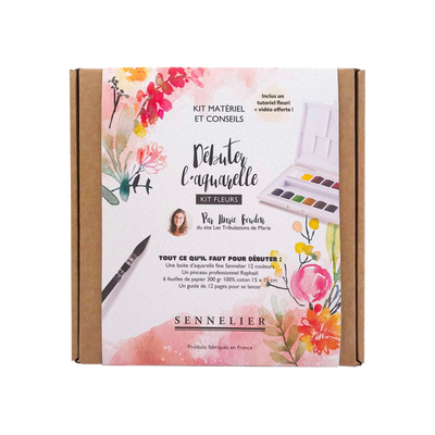 SENNELIER Kit La petite aquarelle fleuri Rose