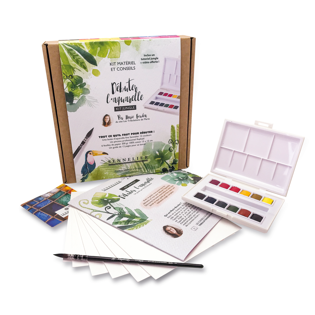 SENNELIER Kit La petite aquarelle jungle Vert