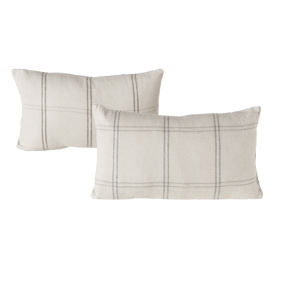 Coussin Pattma Blanc cassé/noir